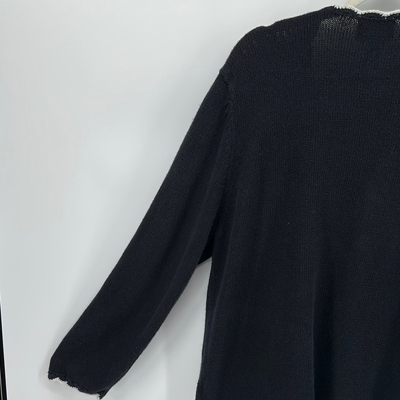 VTG Studio Black Christmas Cardigan with Festive Cardinal Design Sz 1X - Picture 11 of 11